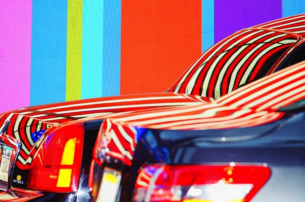 Photograph Mitchell Funk American Flag Reflections on One Eyeland